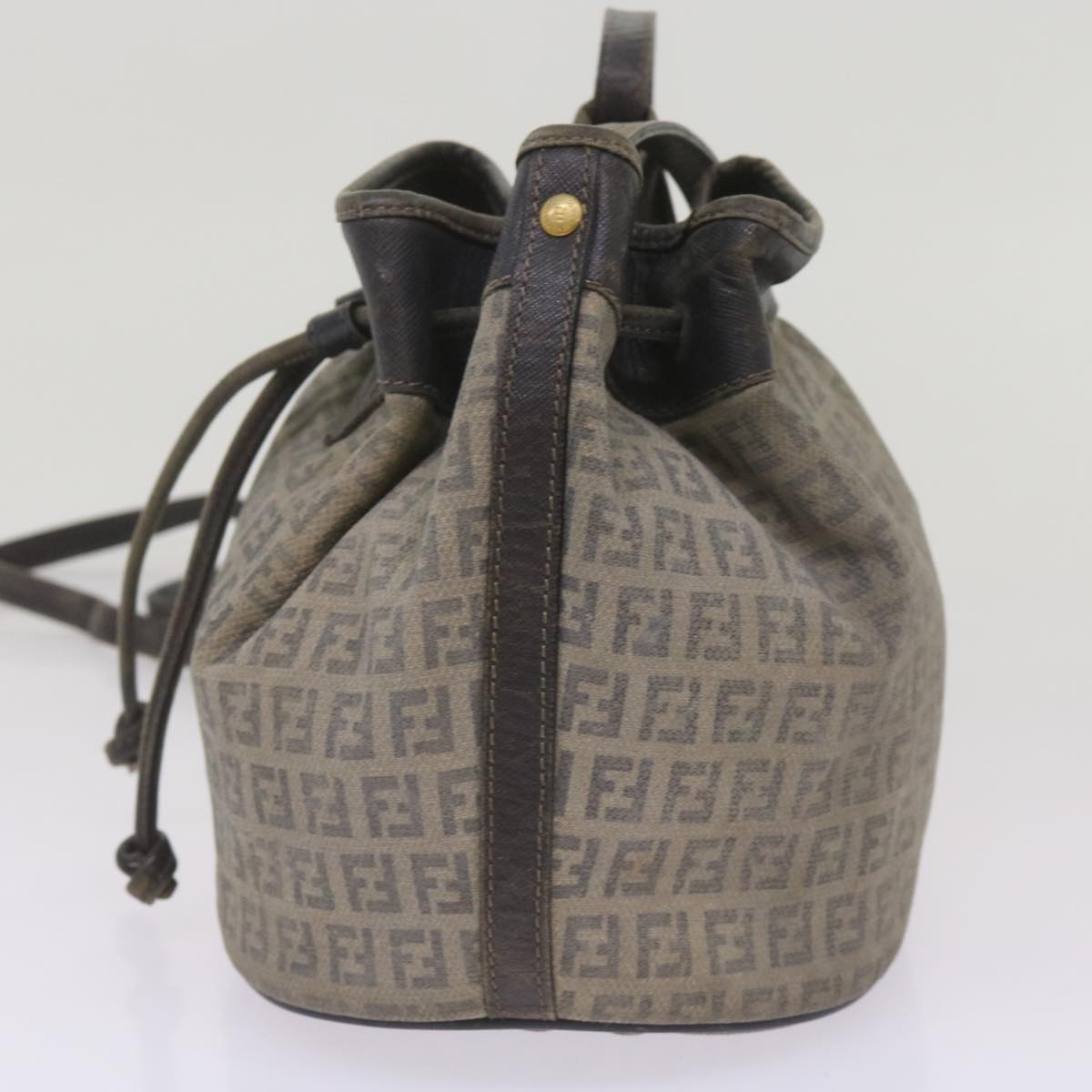 Luxury FendiZucchino Canvas Shoulder Bag Navy67351