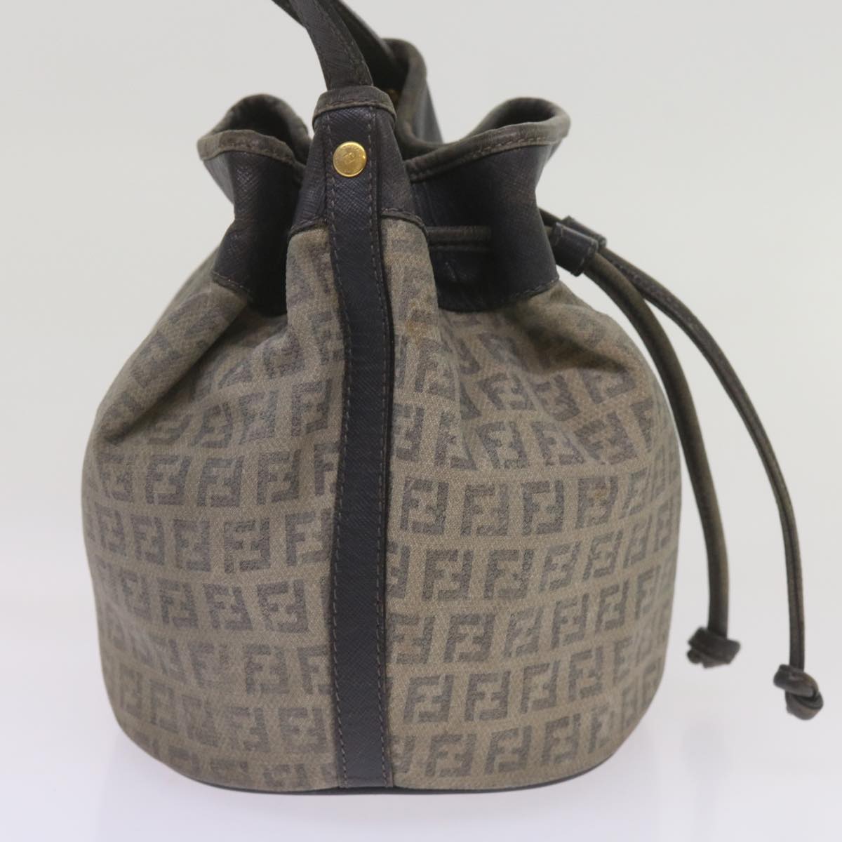 Luxury FendiZucchino Canvas Shoulder Bag Navy67351