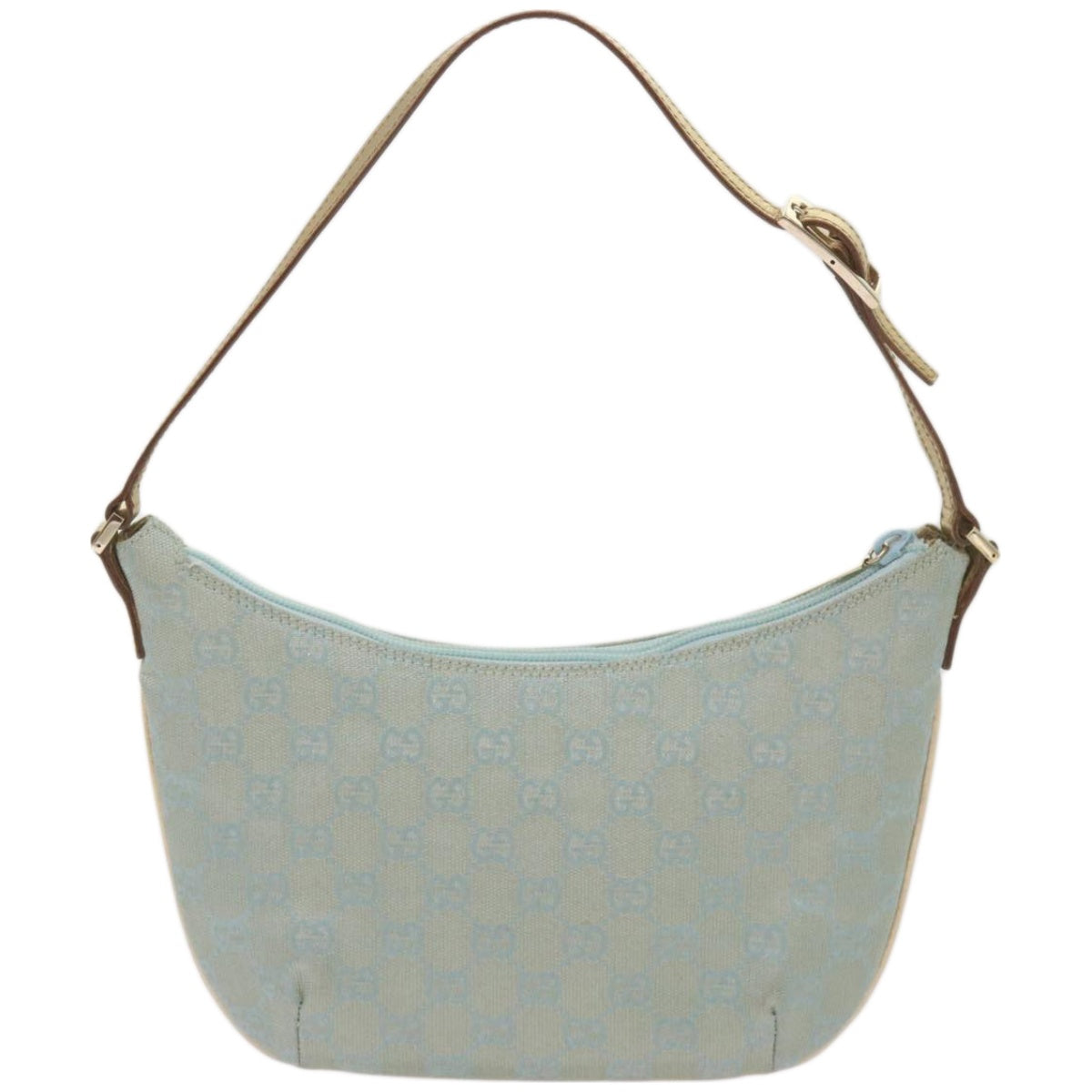 GUCCI GG Canvas Shoulder Bag Light Blue 005 0813  67392