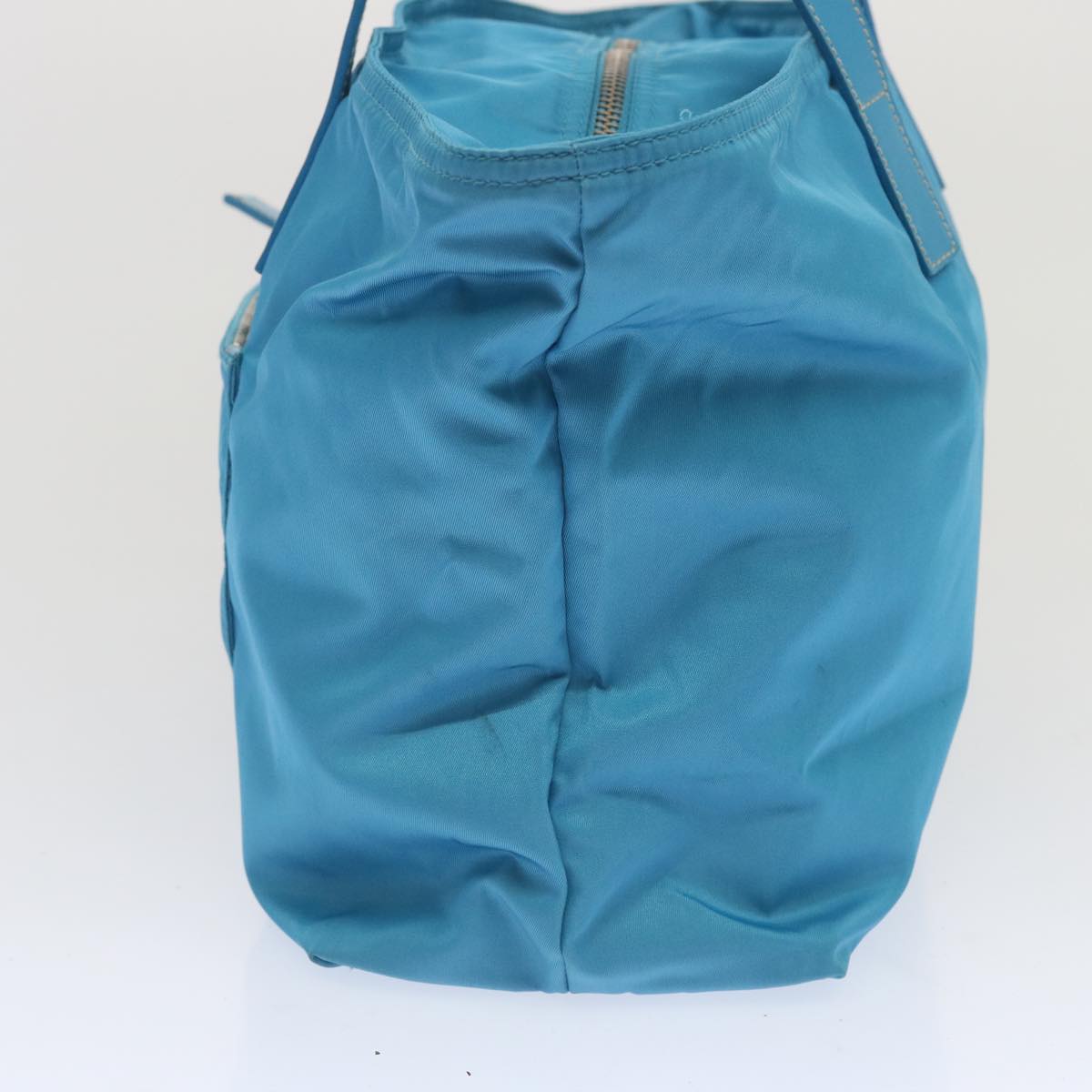 Luxury PradaTote Bag Nylon Light Blue 67419