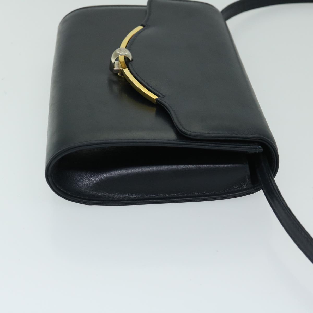 GUCCI Shoulder Bag Leather Black  67527