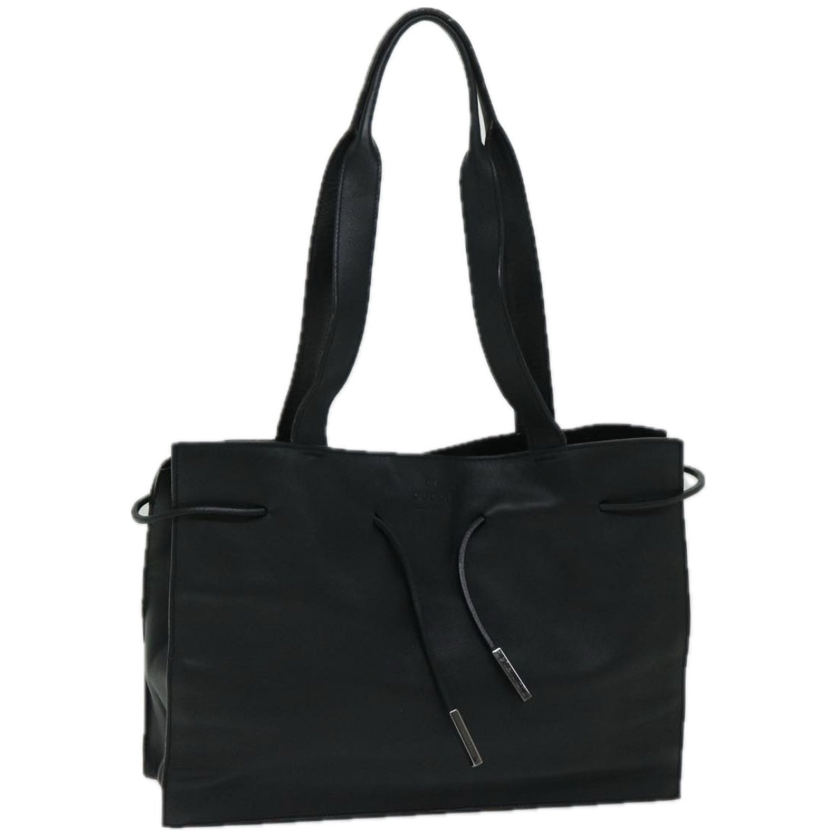 GUCCI Shoulder Bag Leather Black  67531