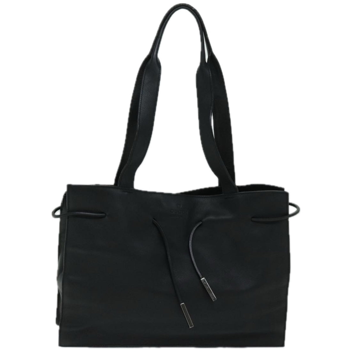GUCCI Shoulder Bag Leather Black  67531