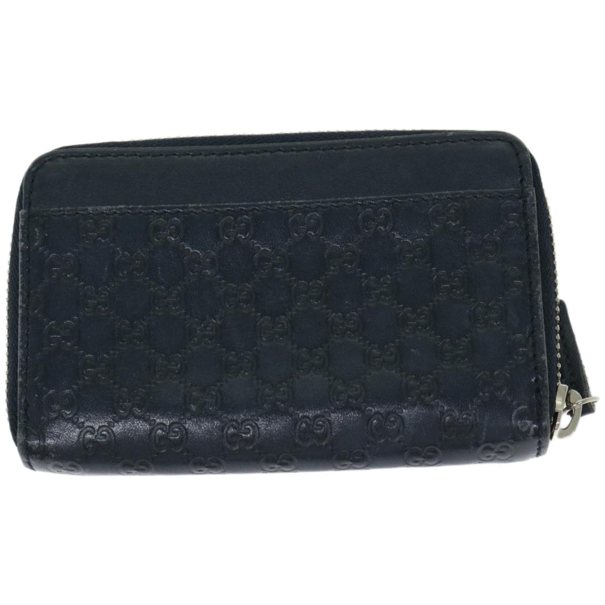 GUCCI GG Canvas Guccissima Coin Purse Navy 256810  67539
