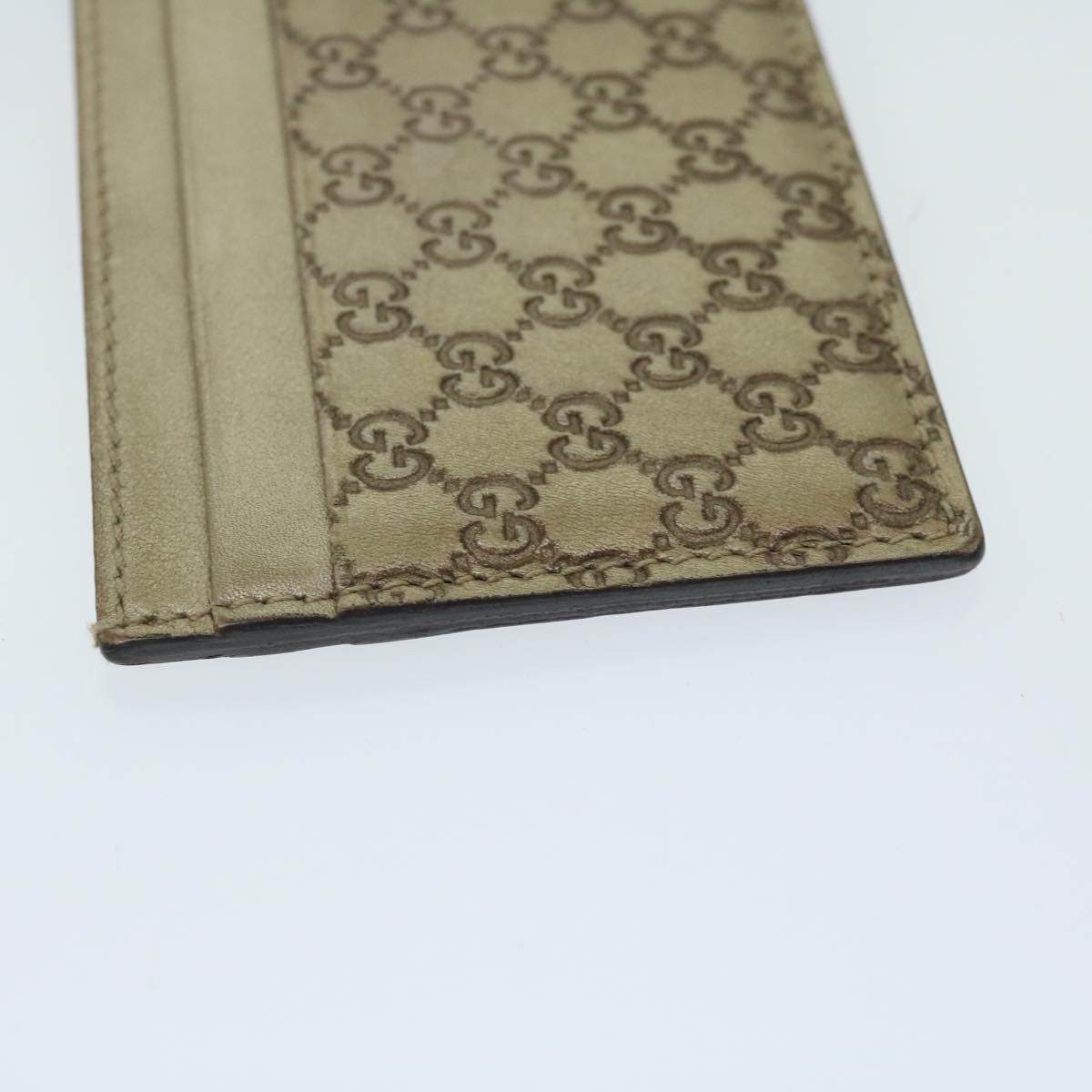 GUCCI GG Canvas Guccissima Card Case Beige 233166  67540