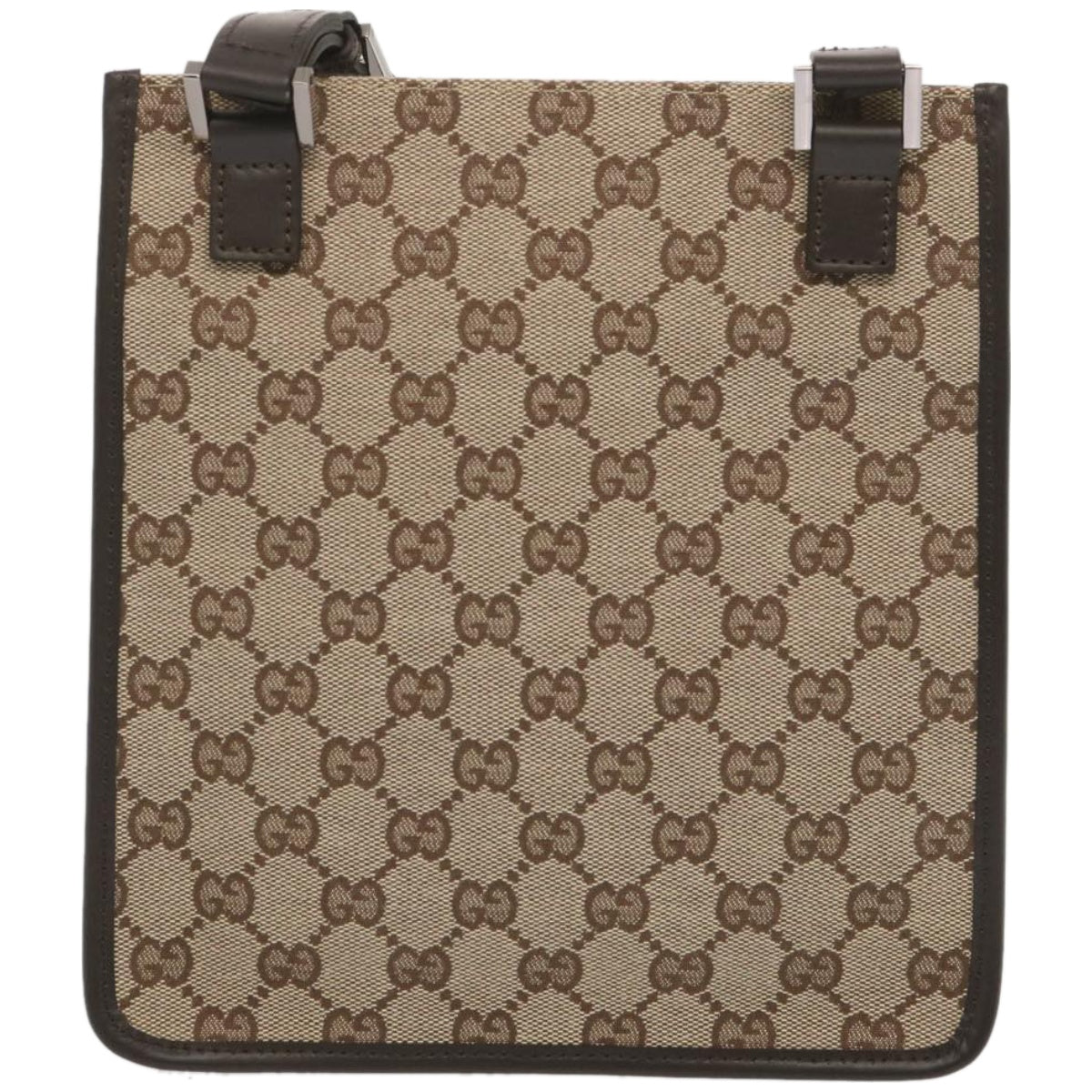 GUCCI GG Canvas Shoulder Bag Beige 92562  67579