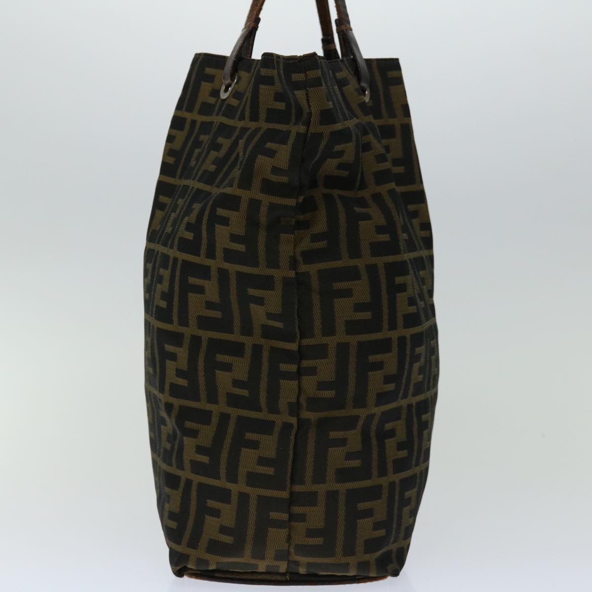 Luxury FendiZucca Canvas Hand Bag Black Brown67589
