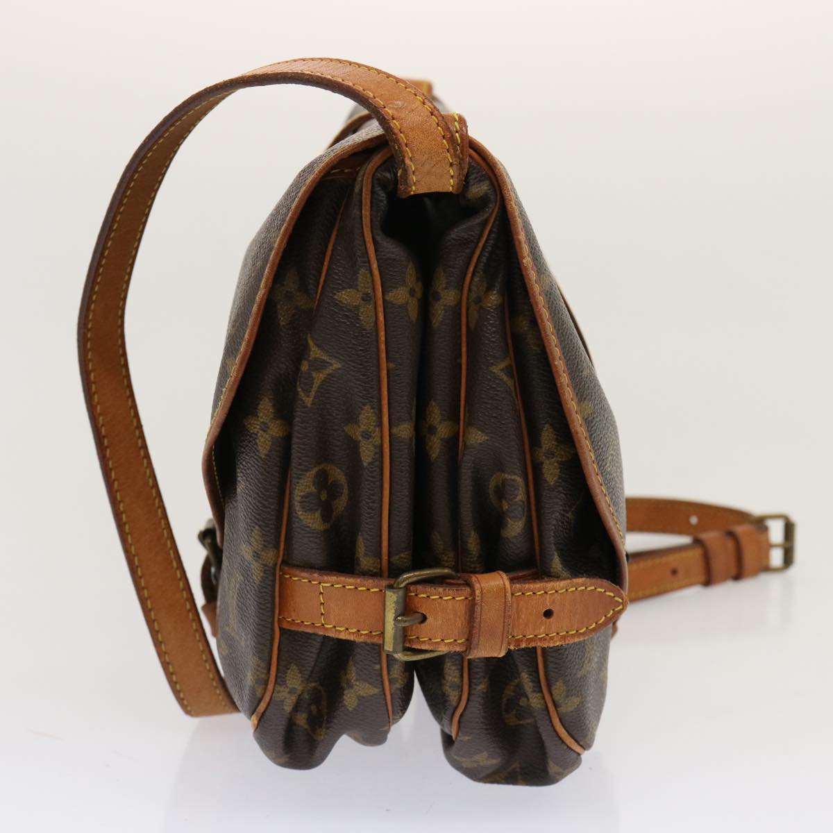 LOUIS VUITTON Monogram Saumur 30 Shoulder Bag M42256 LV 67640