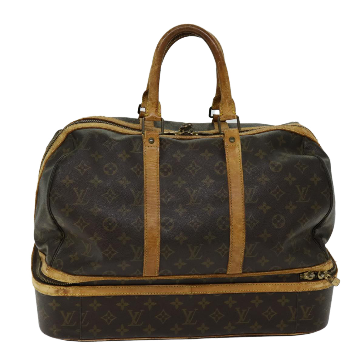 LOUIS VUITTON Monogram Sac Sports Boston Bag M41444 LV 67665
