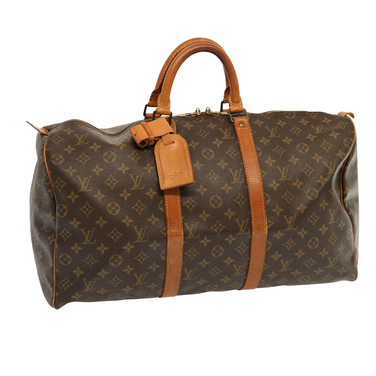 LOUIS VUITTON Monogram Keepall 50 Boston Bag M41426 LV 67689