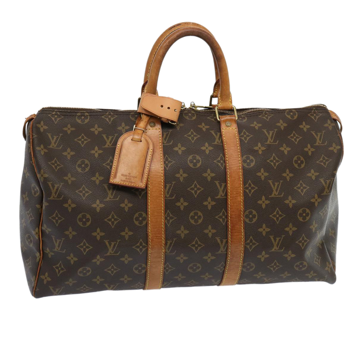 LOUIS VUITTON Monogram Keepall 45 Boston Bag M41428 LV 67698