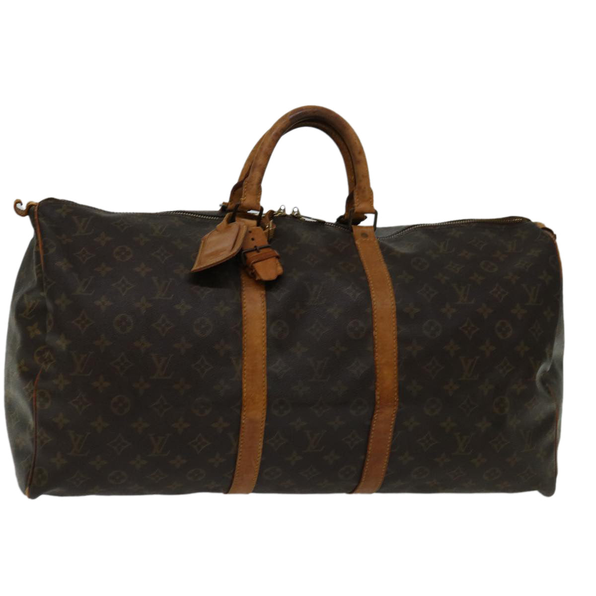 LOUIS VUITTON Monogram Keepall 55 Boston Bag M41424 LV 67843