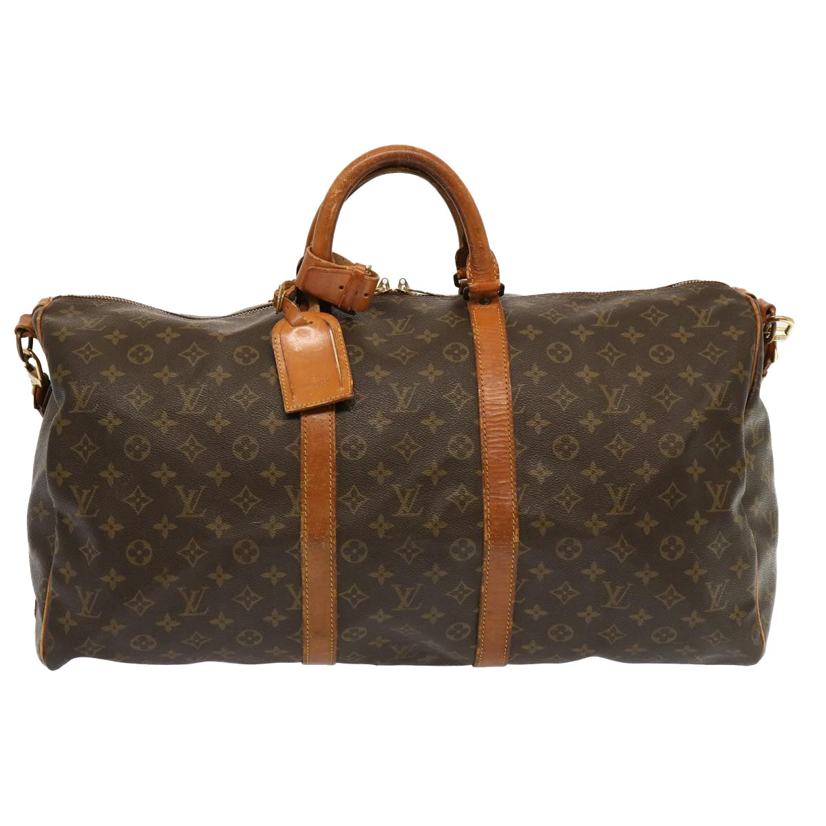 LOUIS VUITTON Monogram Keepall Bandouliere 55 Boston Bag M41414 LV 67844