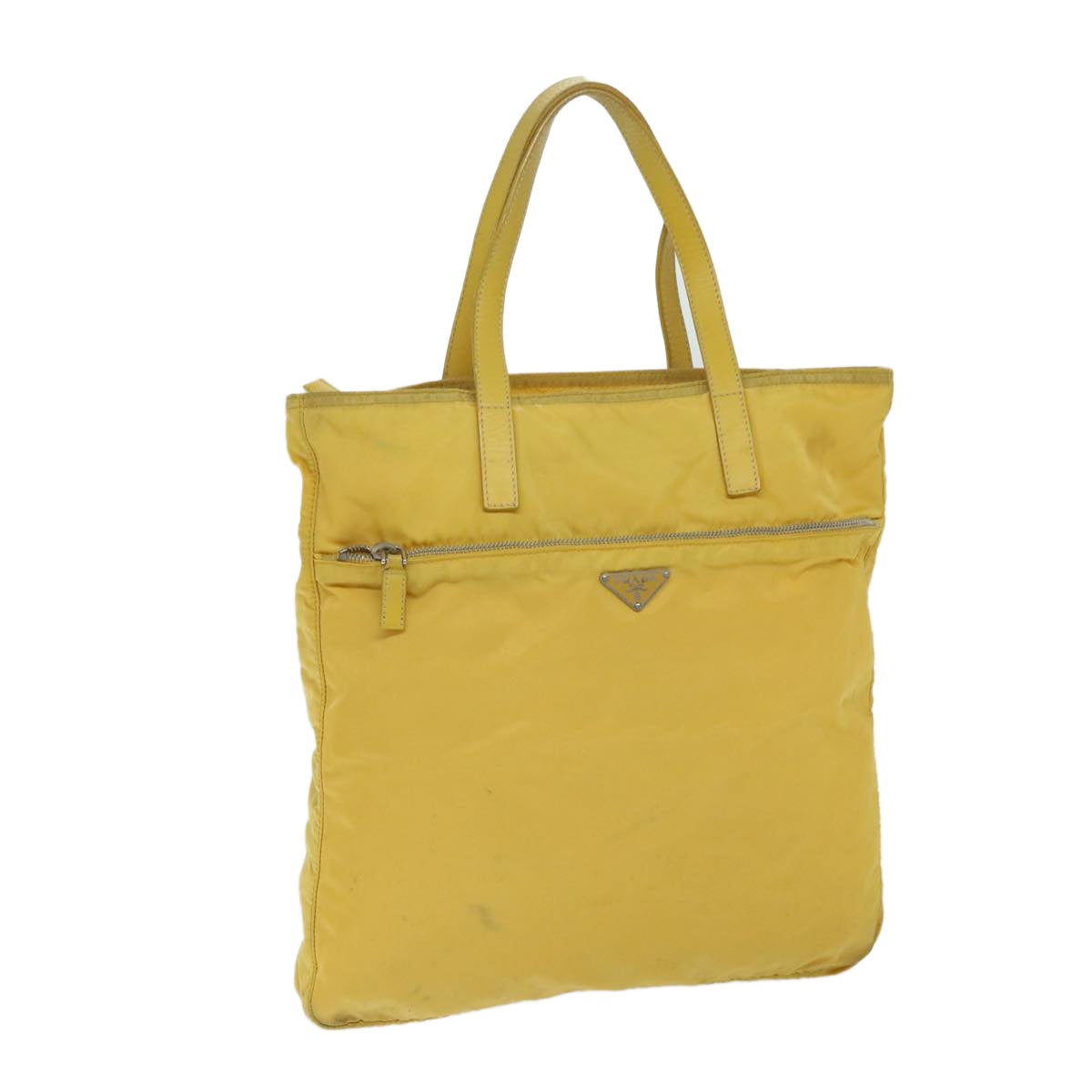 Luxury PradaTote Bag Nylon Yellow 67978