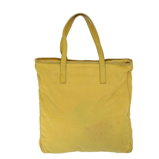 Luxury PradaTote Bag Nylon Yellow 67978