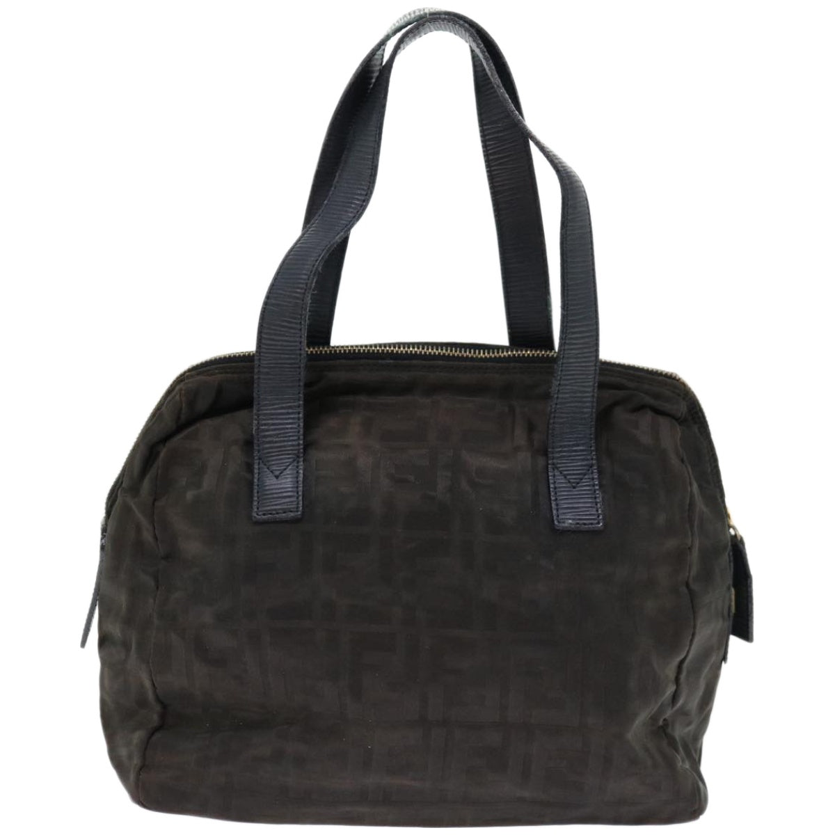 Luxury FendiZucca Canvas Hand Bag Black67993