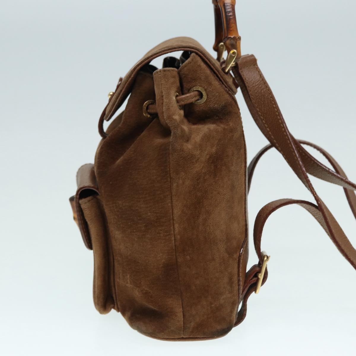 Luxury Gucci Trending 2025 Bamboo  Suede Backpack Bag