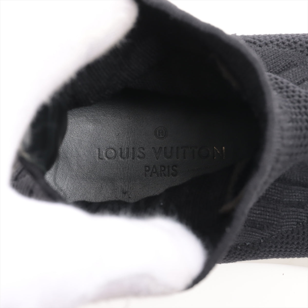 Louis Vuitton After Game Line Fabric Trainers  Size  Navy Sox Sniper