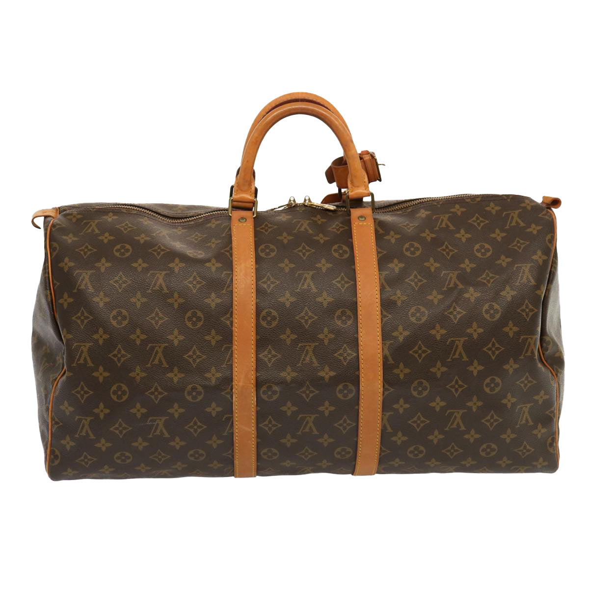 LOUIS VUITTON Monogram Keepall 55 Boston Bag M41424 LV 68000