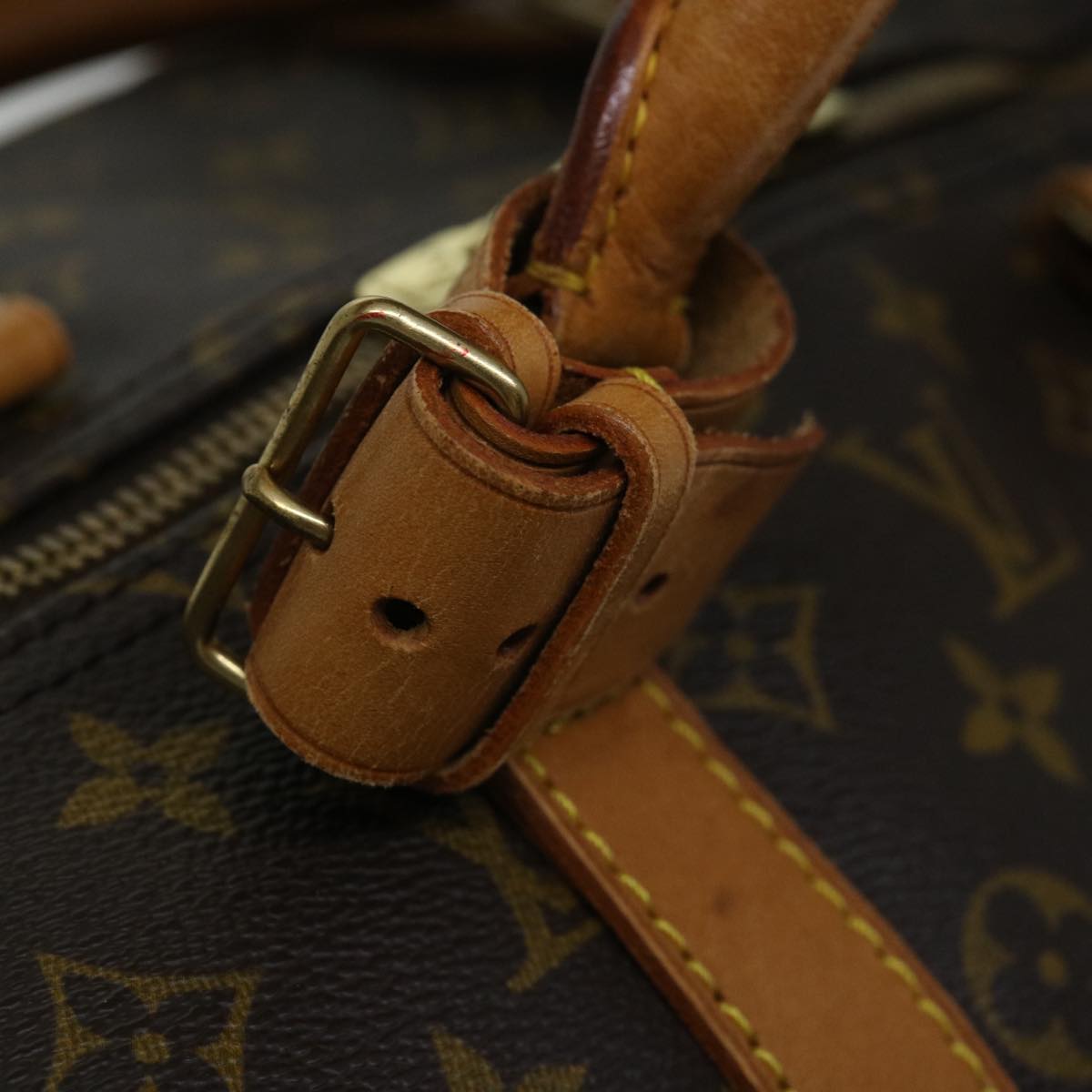 LOUIS VUITTON Monogram Keepall 55 Boston Bag M41424 LV 68001