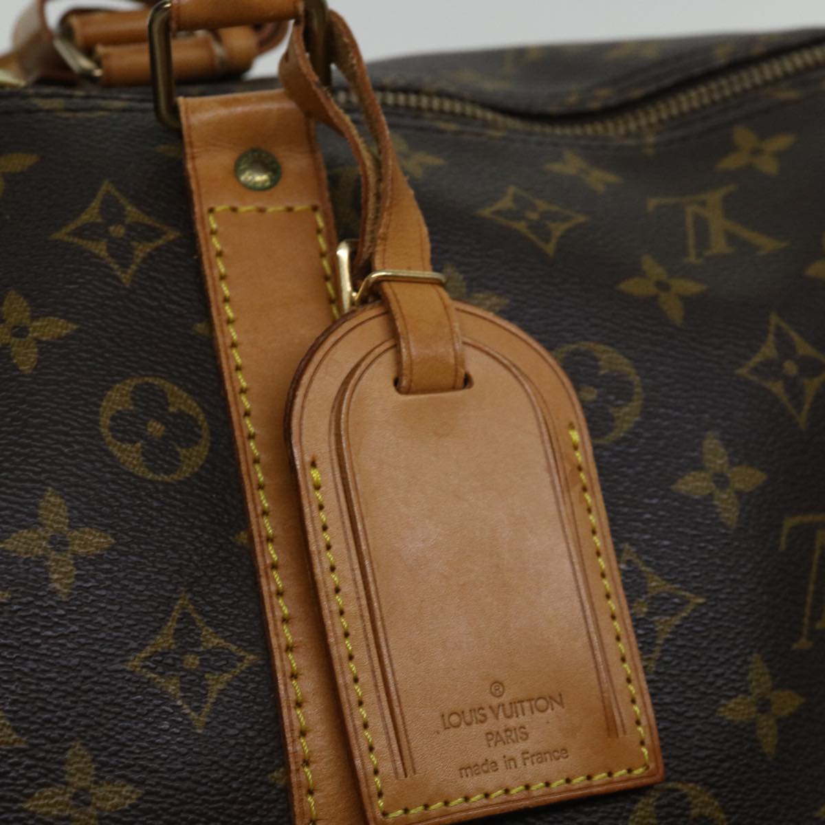 LOUIS VUITTON Monogram Keepall 55 Boston Bag M41424 LV 68001