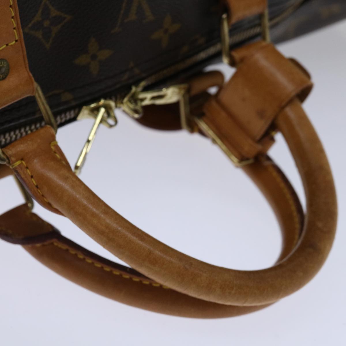 LOUIS VUITTON Monogram Keepall 55 Boston Bag M41424 LV 68001