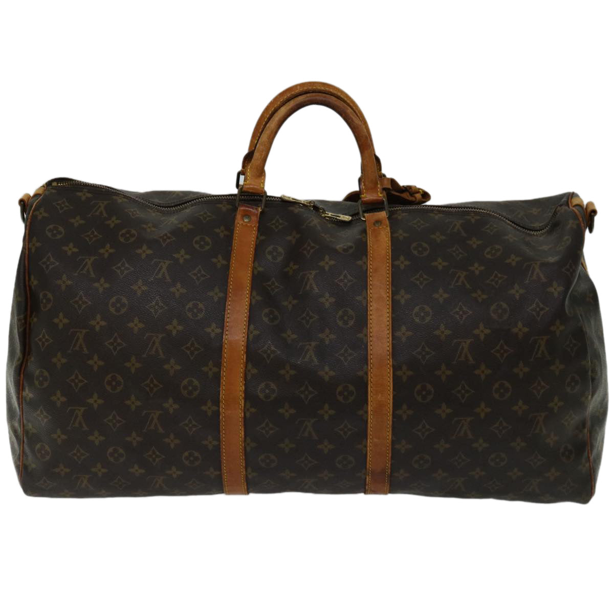 LOUIS VUITTON Monogram Keepall Bandouliere 60 Boston Bag M41412 LV 68002