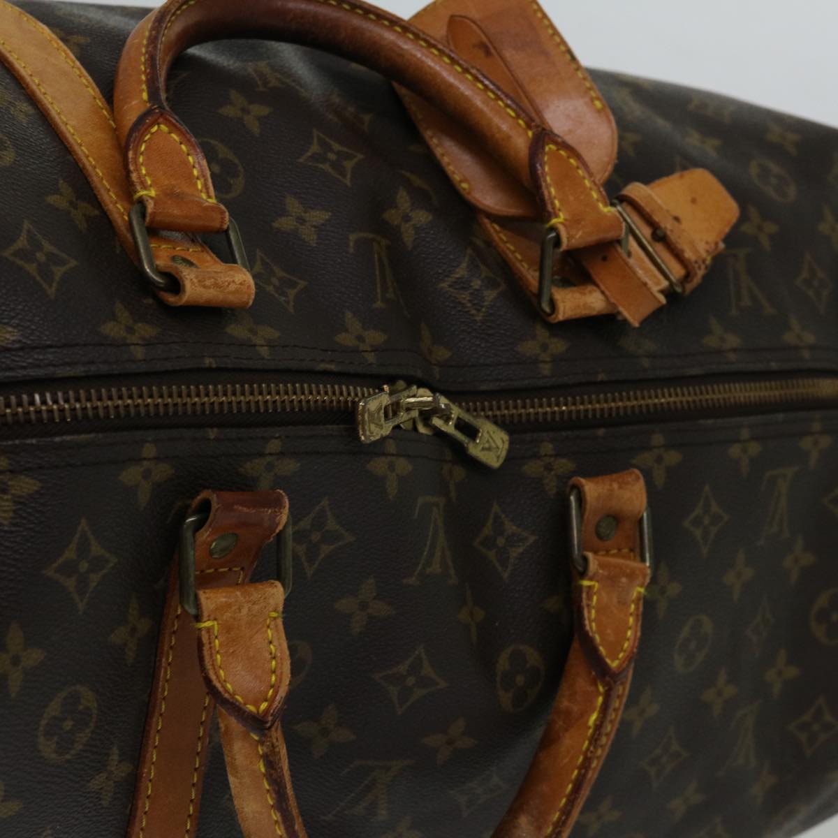 LOUIS VUITTON Monogram Keepall Bandouliere 60 Boston Bag M41412 LV 68002