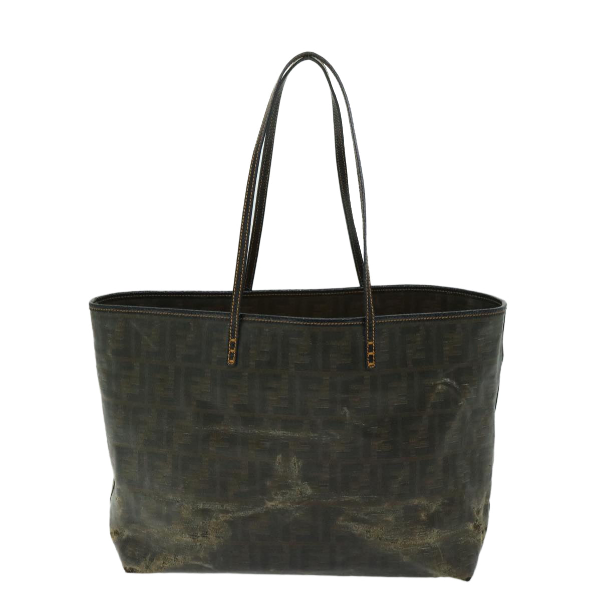 Luxury FendiZucca Canvas Tote Bag Brown68069