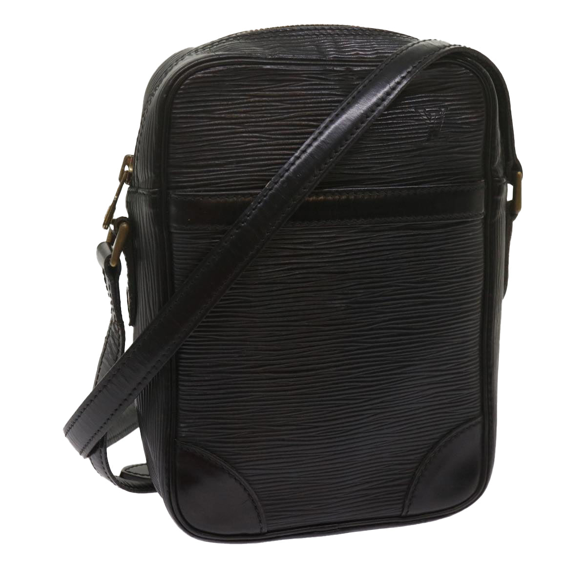 LOUIS VUITTON Epi Danube Shoulder Bag Black M45632 LV 68106