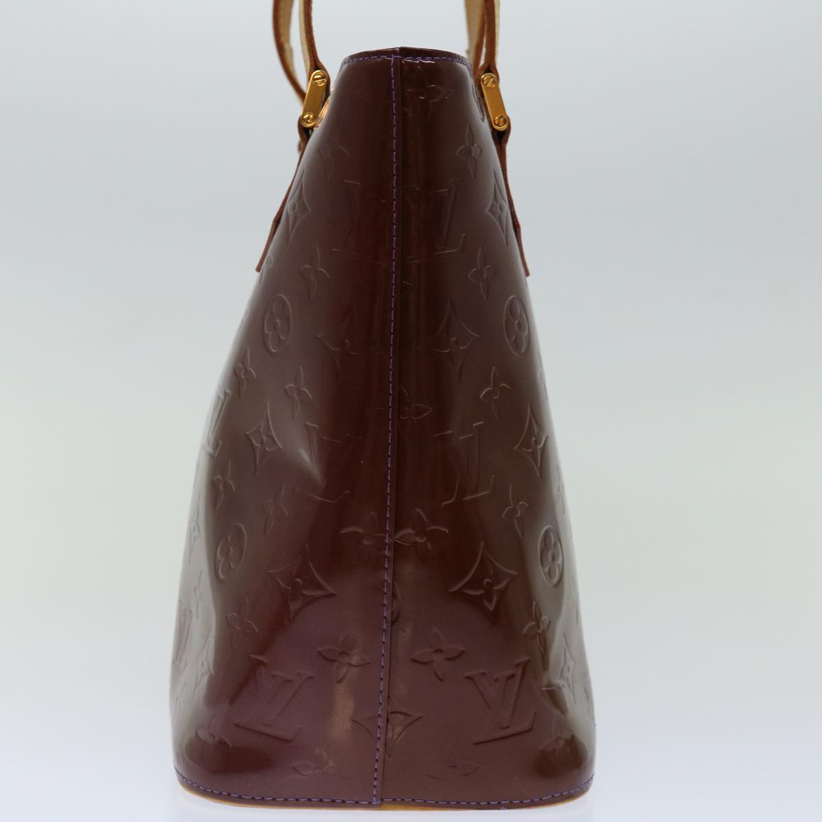 LOUIS VUITTON Monogram Vernis Houston Hand Bag Purple Viole M91093 68116