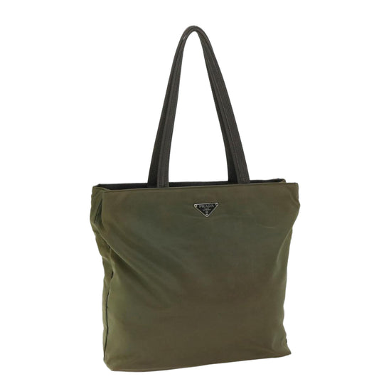 Luxury PradaTote Bag Nylon Khaki 68166