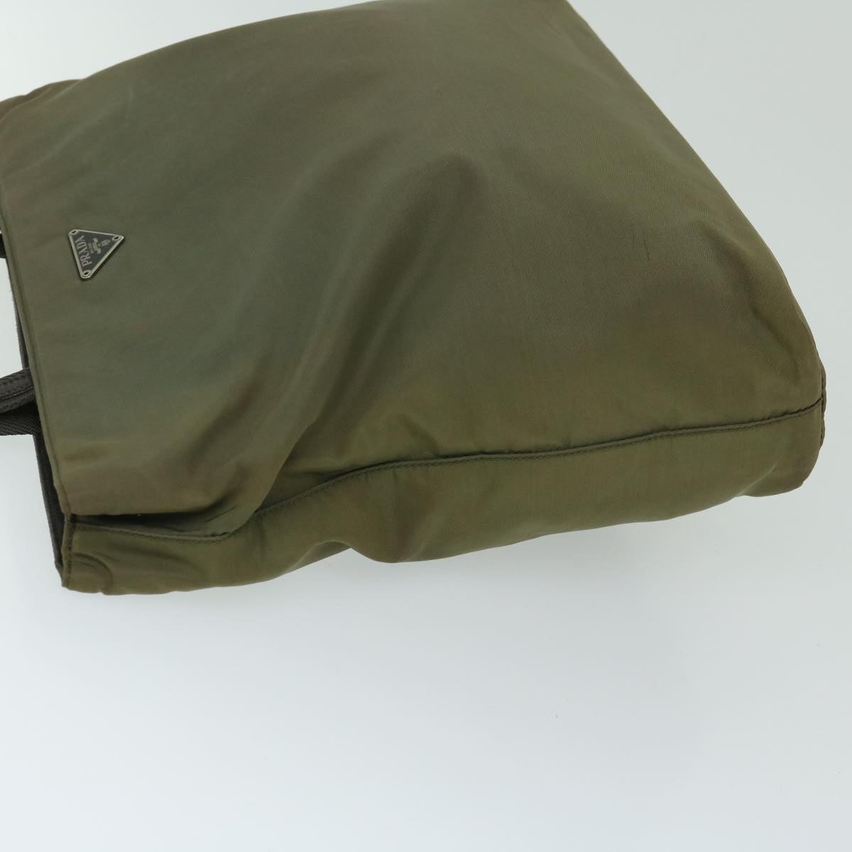 Luxury PradaTote Bag Nylon Khaki 68166