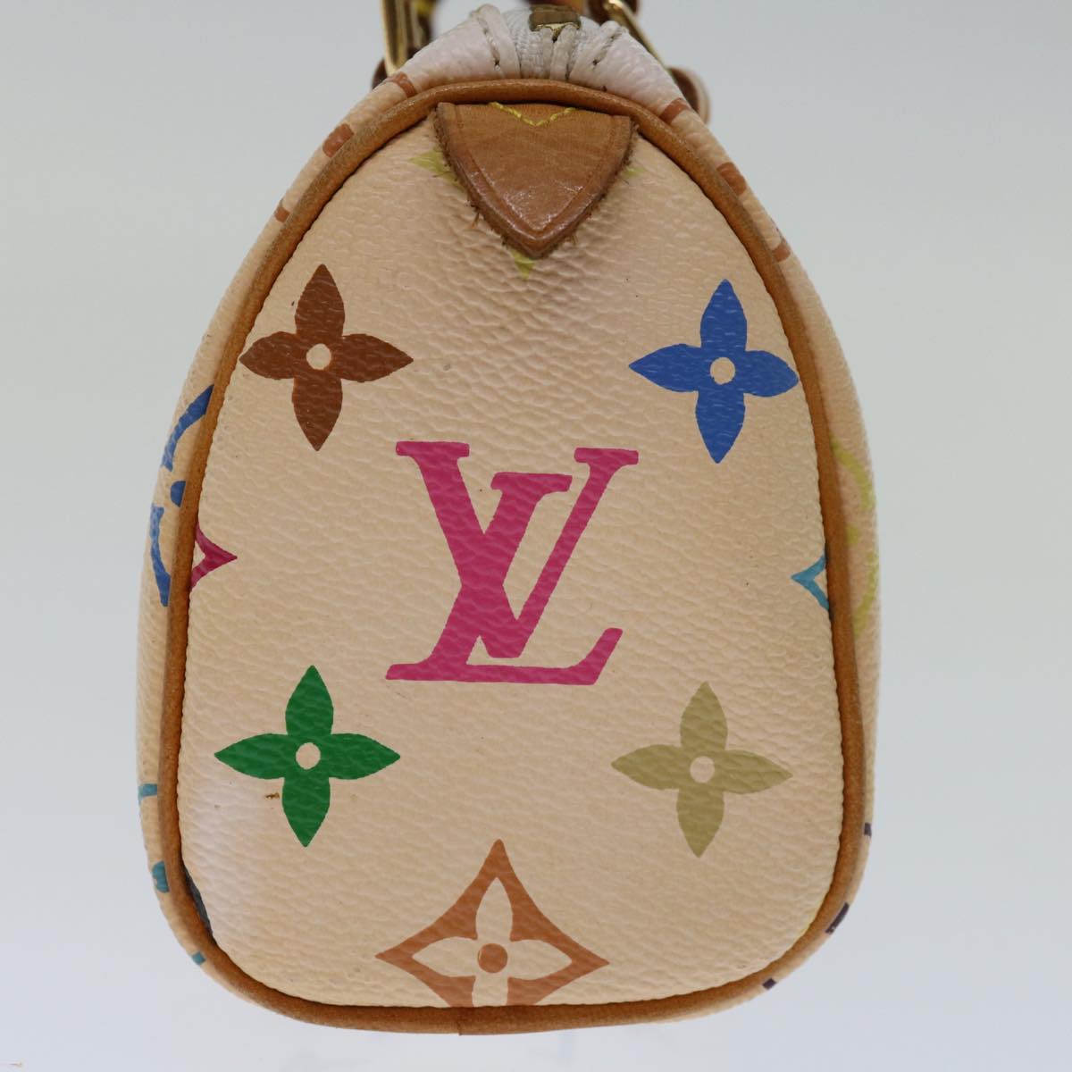 LOUIS VUITTON Monogram Multicolor Mini Speedy Bag White M92645 LV 68484