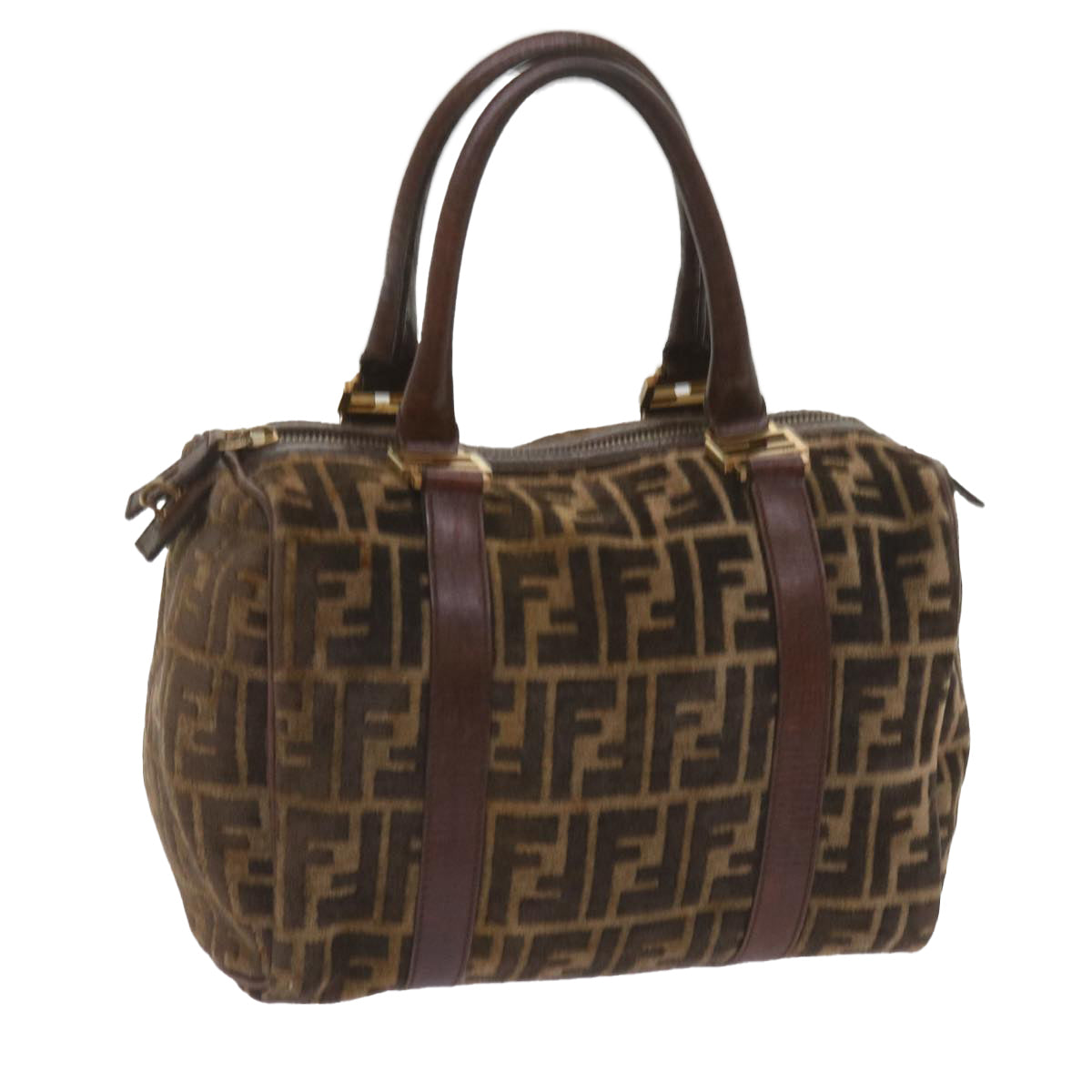 Luxury FendiZucca Canvas Hand Bag Brown68574