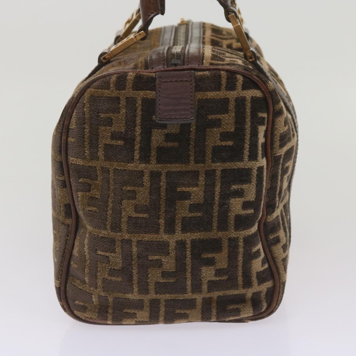Luxury FendiZucca Canvas Hand Bag Brown68574