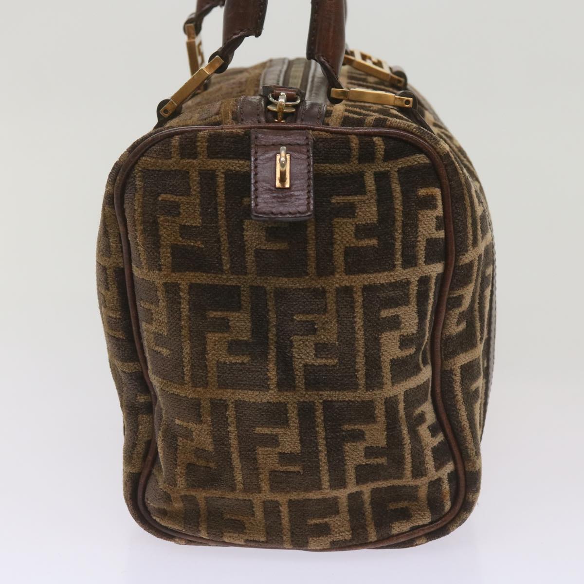 Luxury FendiZucca Canvas Hand Bag Brown68574