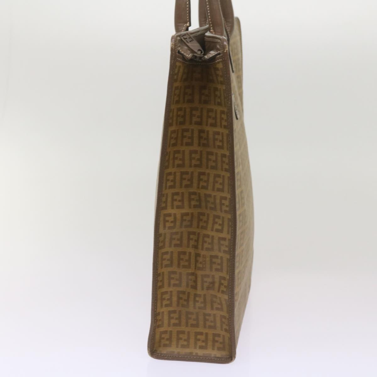 Luxury FendiZucchino Canvas Tote Bag Brown68584