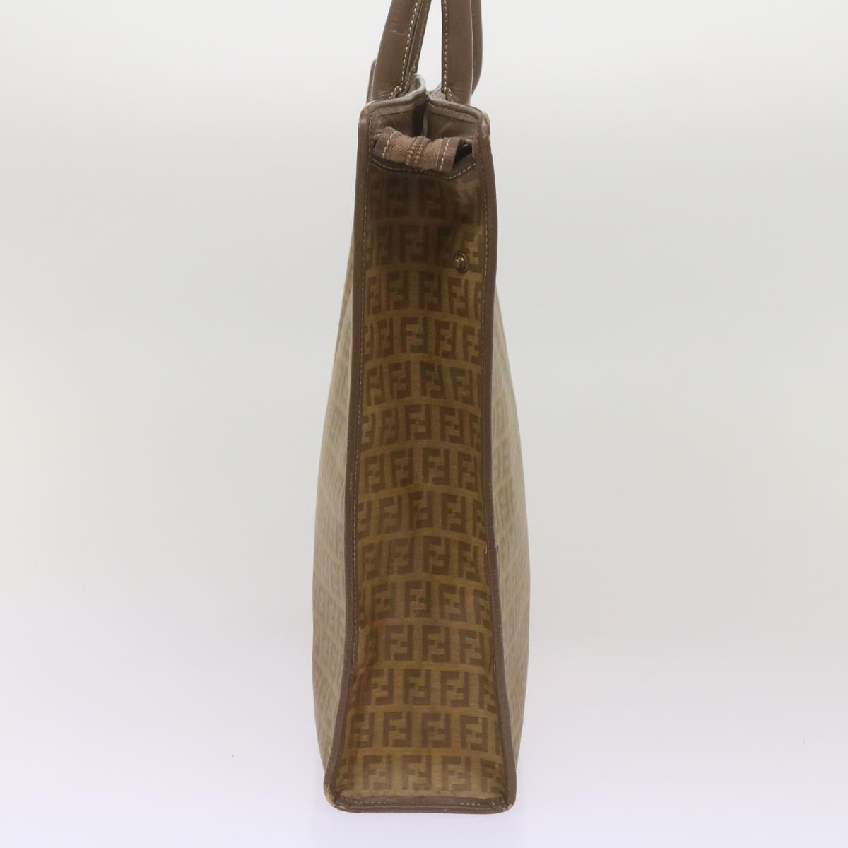 Luxury FendiZucchino Canvas Tote Bag Brown68584