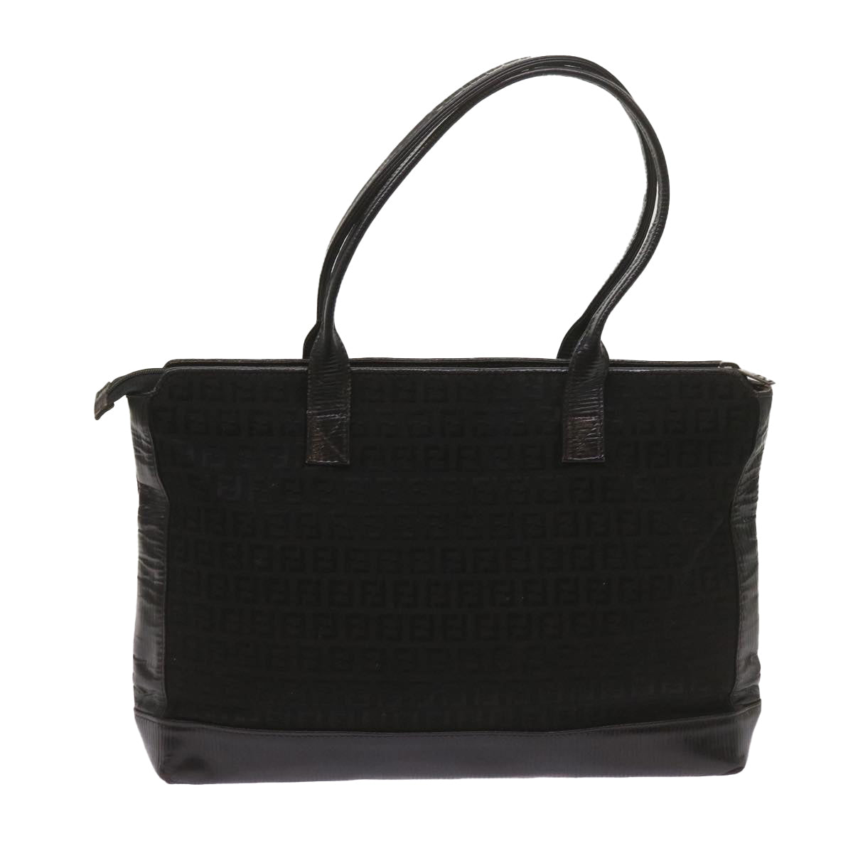 Luxury FendiZucchino Canvas Tote Bag Black68585
