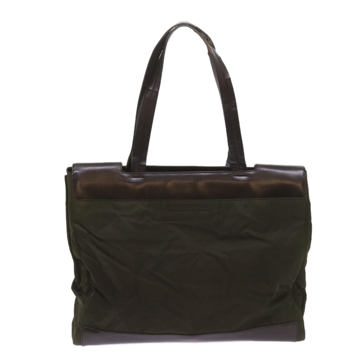 Luxury PradaTote Bag Nylon Khaki 68627
