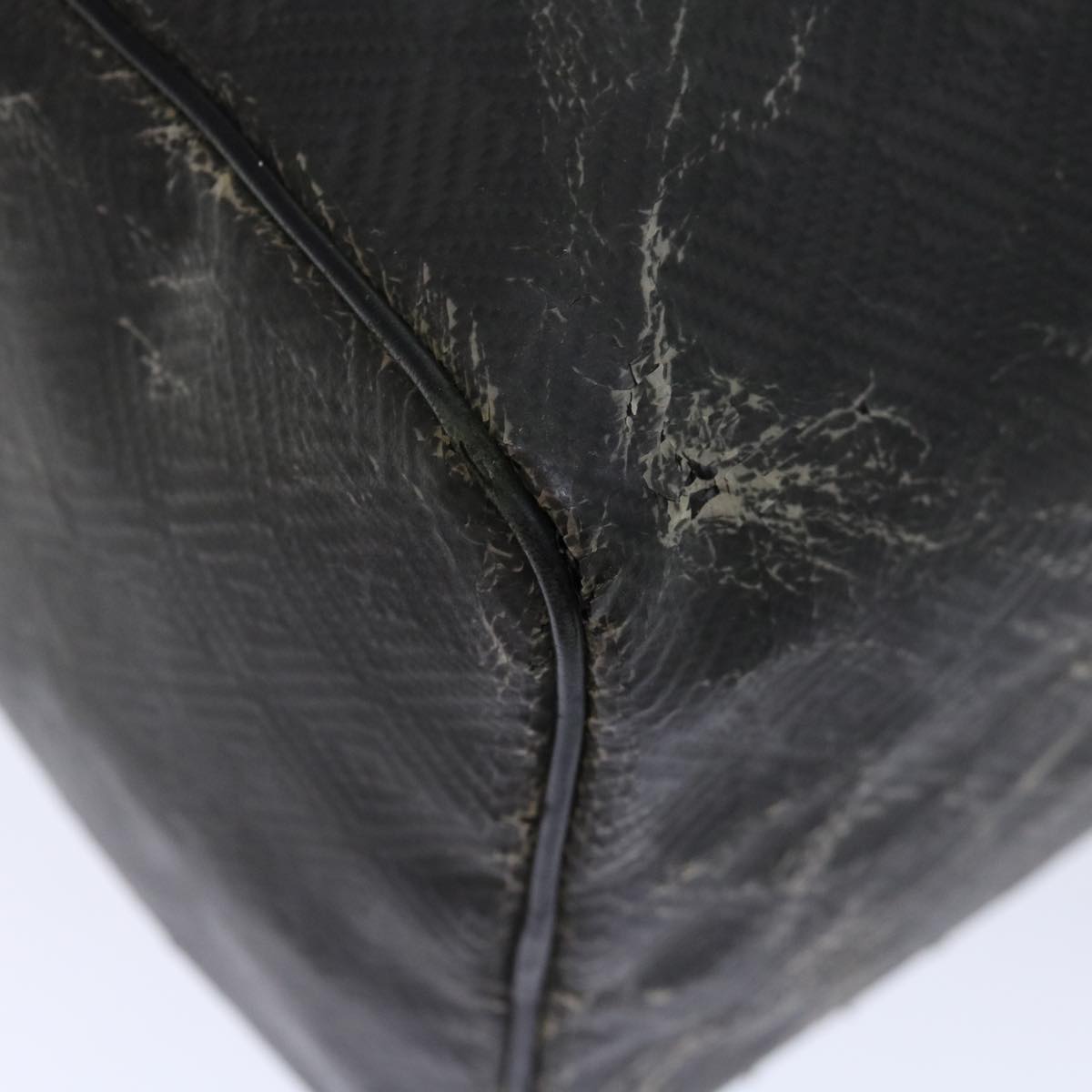 LOUIS VUITTON Damier Carbon Keepall 45 Boston Bag Black N41415 LV 68634