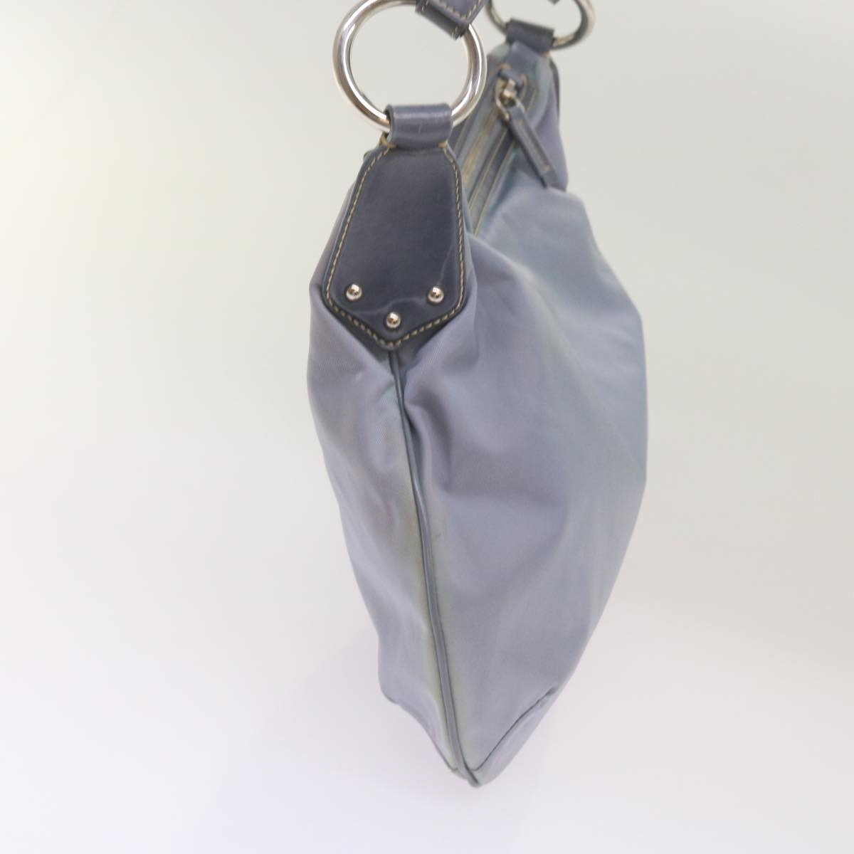 Luxury PradaShoulder Bag Nylon Light Blue 68673