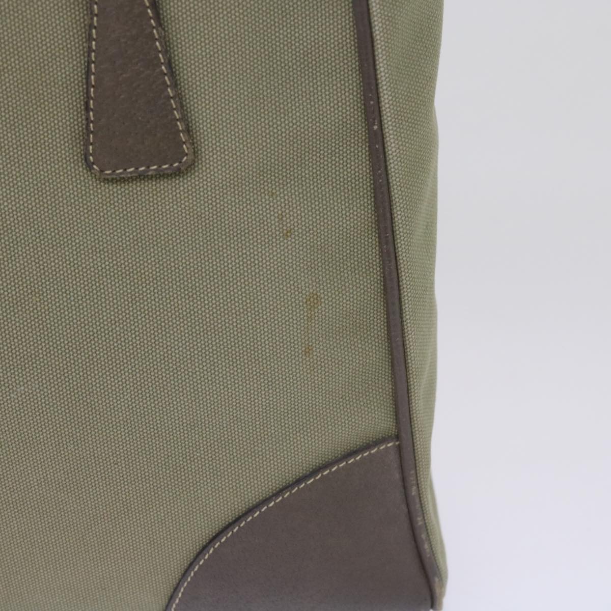 Luxury PradaHand Bag Canvas Khaki 68681
