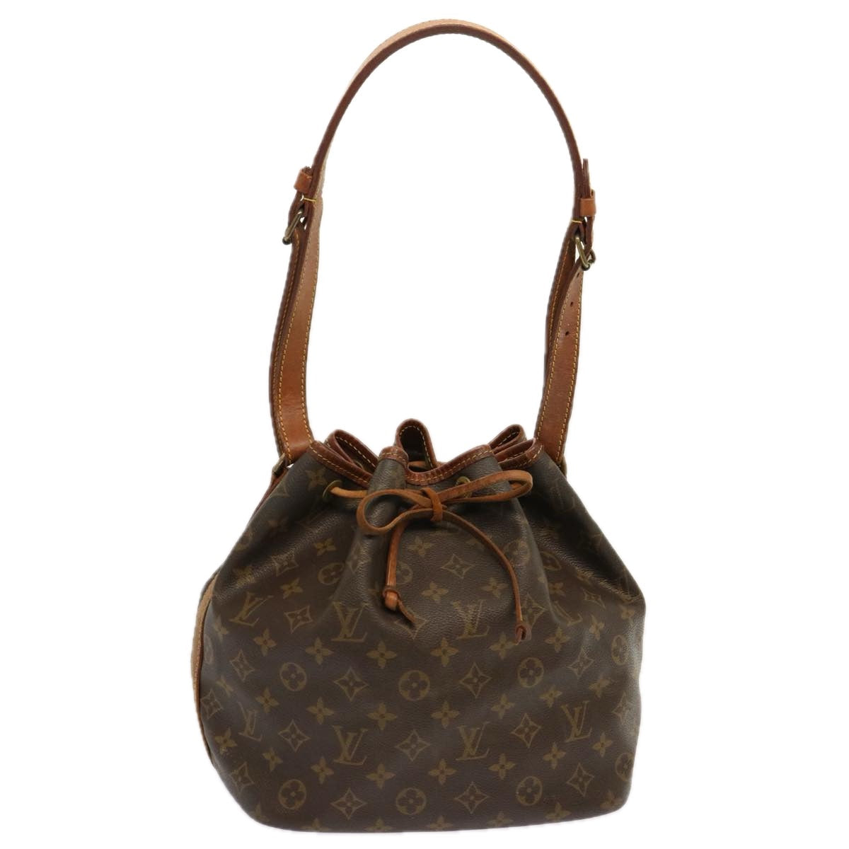 LOUIS VUITTON Monogram Petit Noe Shoulder Bag M42226 LV 68753