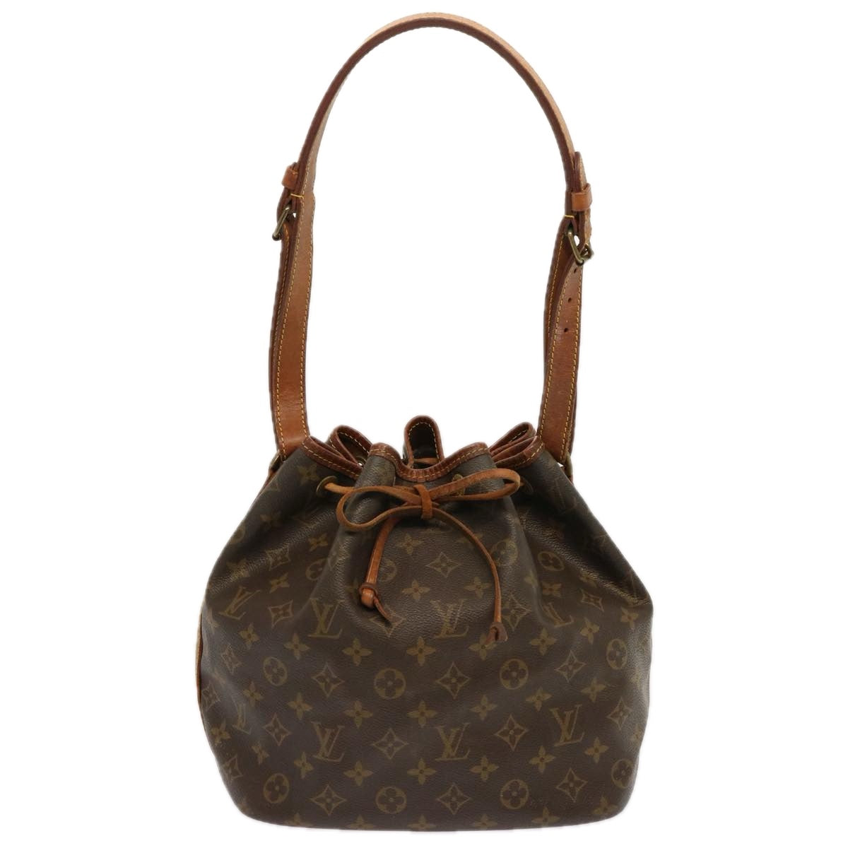 LOUIS VUITTON Monogram Petit Noe Shoulder Bag M42226 LV 68753