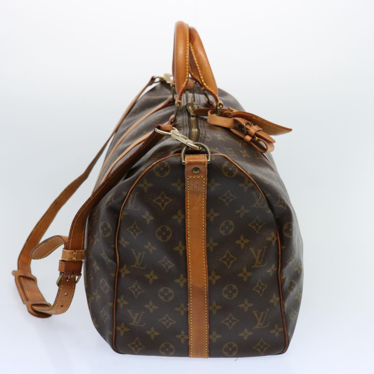 LOUIS VUITTON Monogram Keepall Bandouliere 50 Boston Bag M41416 LV 68765