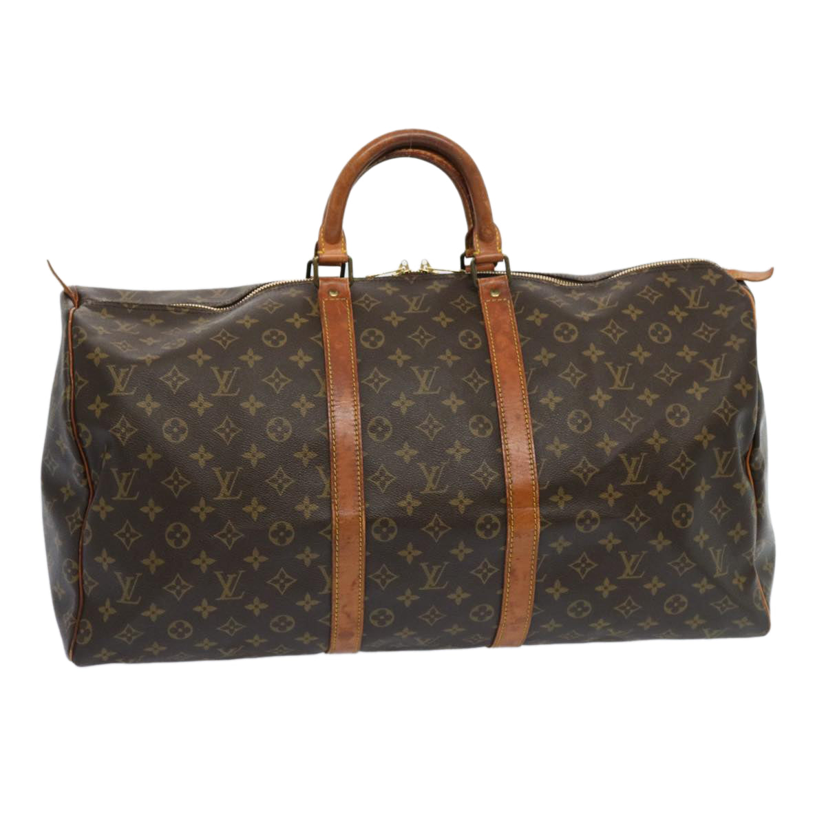 LOUIS VUITTON Monogram Keepall 55 Boston Bag M41424 LV 68767