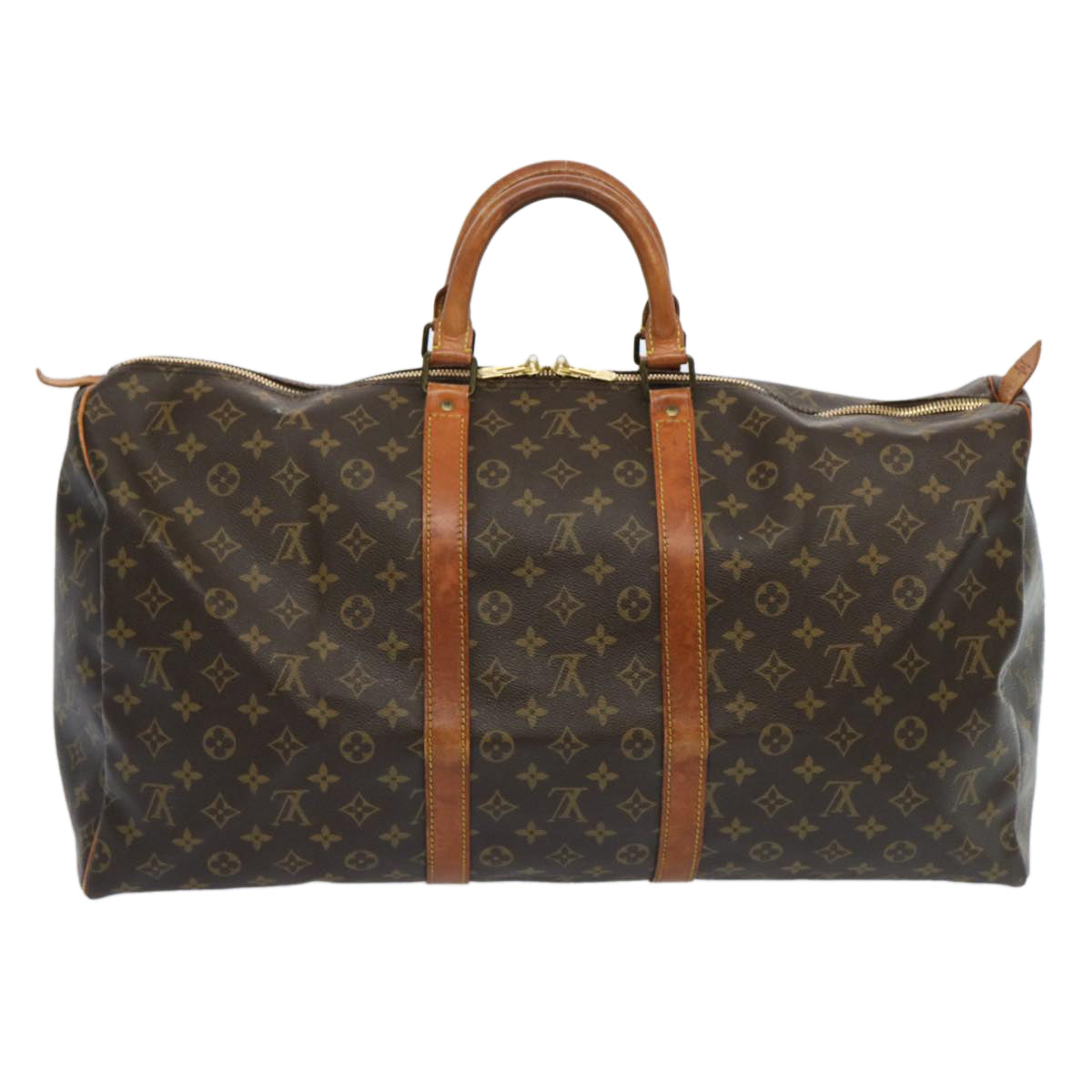 LOUIS VUITTON Monogram Keepall 55 Boston Bag M41424 LV 68767