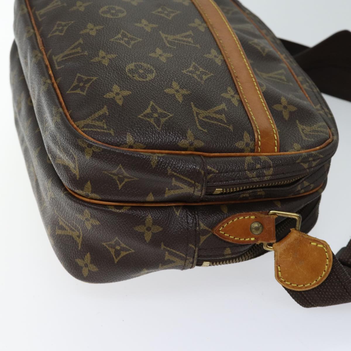 LOUIS VUITTON Monogram Reporter PM Shoulder Bag M45254 LV 68801